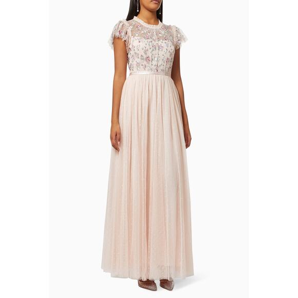 ❤️Needle & Thread Crew Neck Long Dress❤️ - Picture 1 of 2